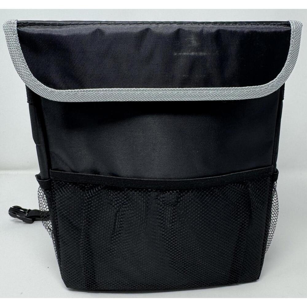 Route 66 Foldable Trash Can w Lid Hanging Seatback Garbage & Storage Organizer